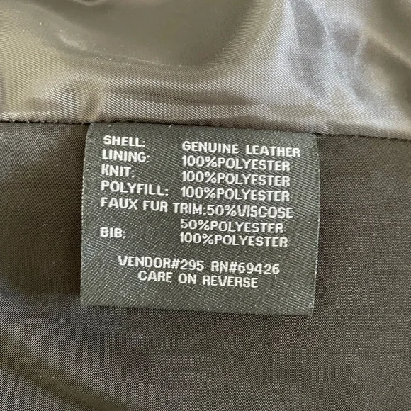 Ladies Medium Black Quilted Leather Moto Jacket by Wilson’s Leather - Picture 11 of 11